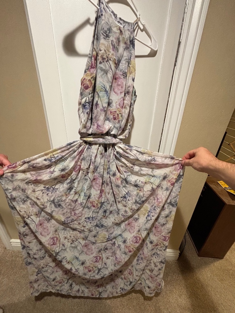BHLDN Anthropologie Donna Morgan Alana Wildflower Dress Size 4